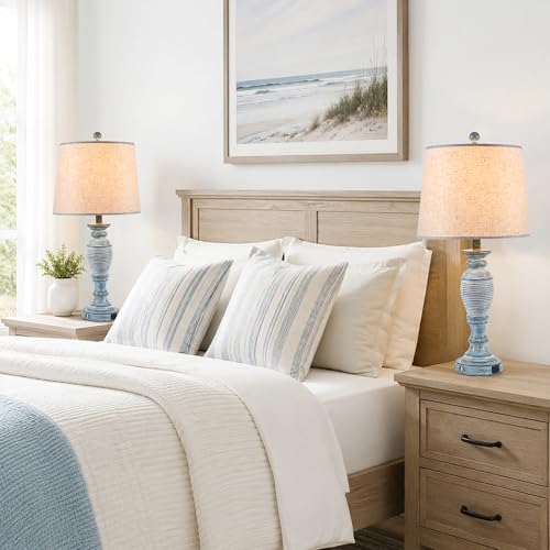Farmhouse Table Lamps for Living Room (2 Count)