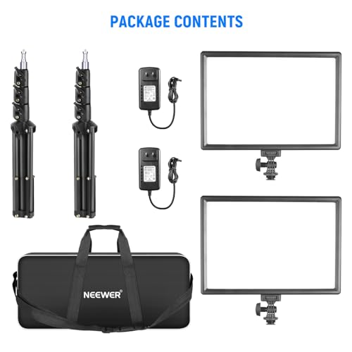 13" LED Video Light Panel Kit (2 Count)