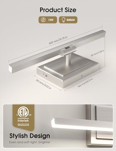 Modern Bathroom Vanity Light 15.7 inch