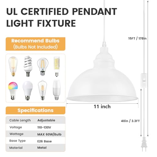 Plug in Pendant Light