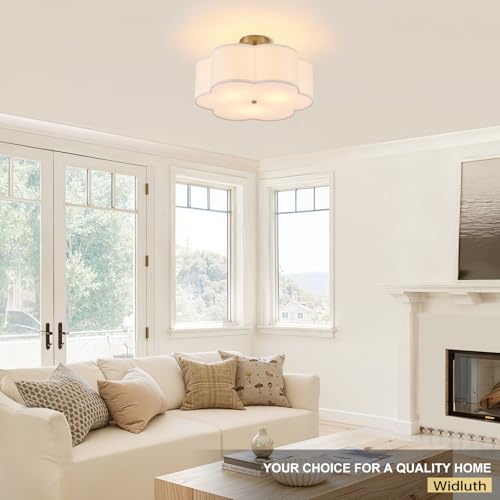 18" Modern Gold Drum Ceiling Light