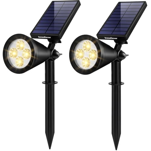 2 Solar Lights Outdoor Spot Garden Yard Landscape Flag (2 Count)