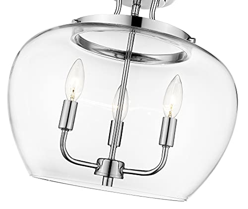 3 Light Semi Flush Mount 473SF