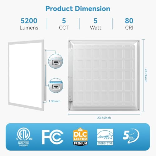 2x2 LED Flat Panel Light 8 (2x2 8Pack)