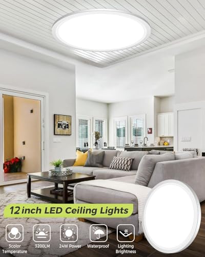 2PACK LED Flush Mount Ceiling Light (2 Count)