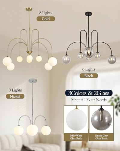 Black Sputnik Chandelier