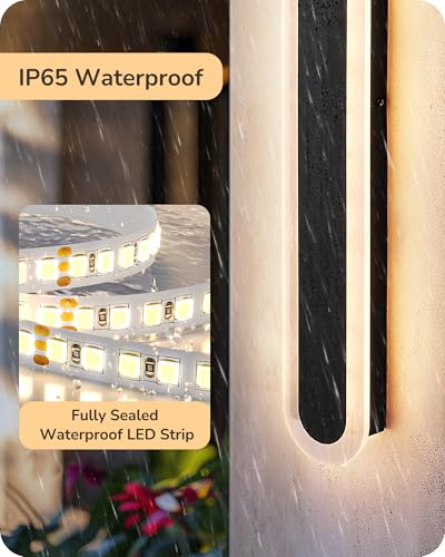 Upgraded 39.4" LED Outdoor Wall Light (78 Count)