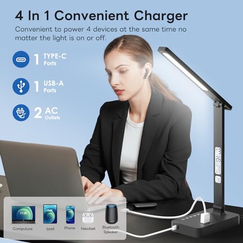 Desk Lamp with USB Charging Port