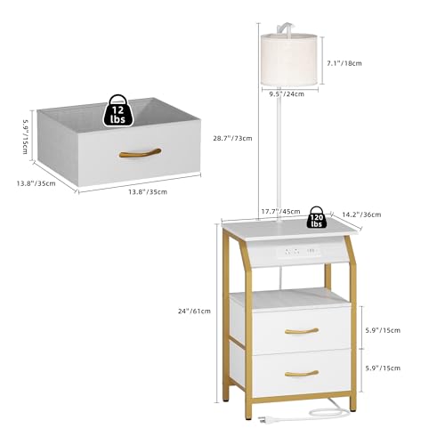 End Table with Floor Lamp