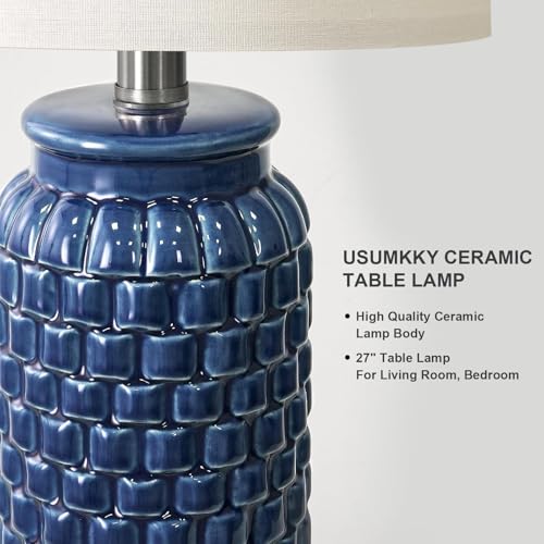 27" Ceramic Table Lamps Set of 2 (2 Count)