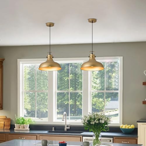 Gold Modern Pendant Lights Kitchen Island Fixtures (3 Count)