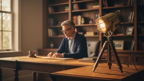 Vintage Industrial Tripod Table Lamp