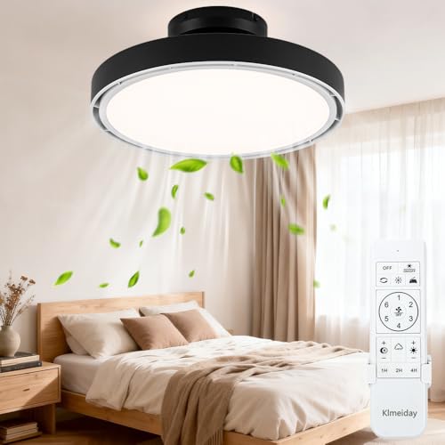 Bladeless Ceiling Fans with Lights and Remote