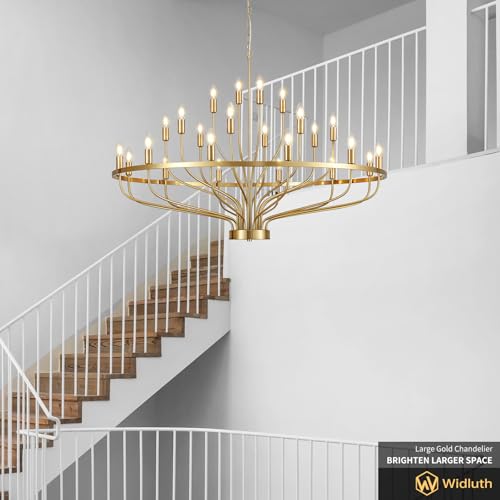 47.2" Large Gold Chandelier