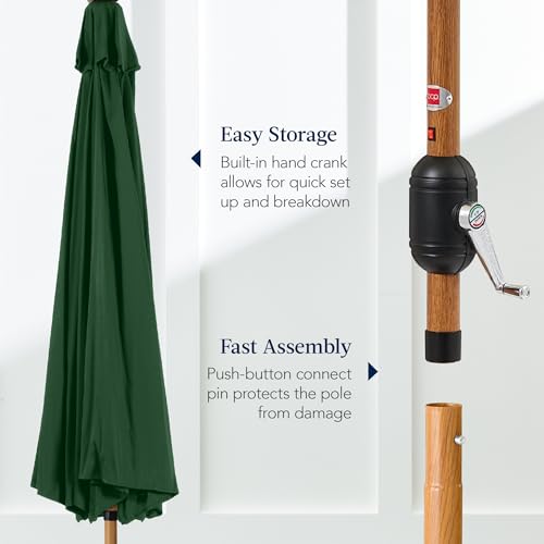 10ft Solar Market Patio Umbrella w