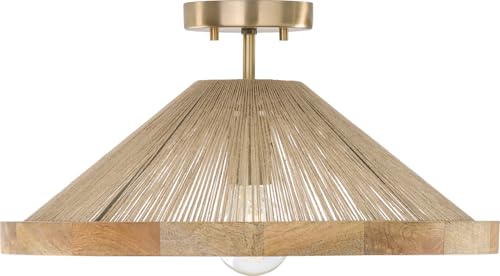 Capital Lighting 252811MA Maya Modern Mango Wood and Hand