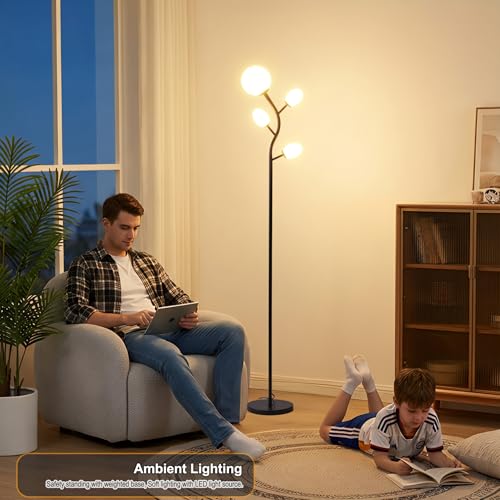 4 Globe Floor Lamp for Living Room