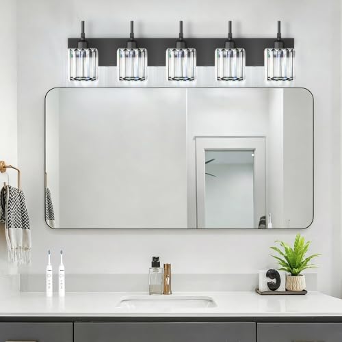 Black Vanity Light (Black / 5-Light)