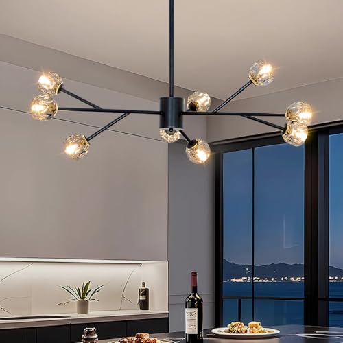 Modern Black Sputnik Chandelier