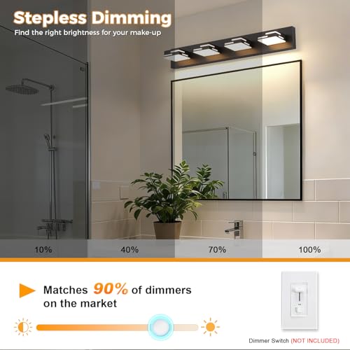 4 Light 5CCT Modern Bathroom Vanity Light Fixtures