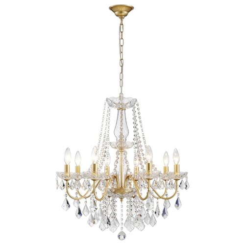 Gold Crystal Chandelier