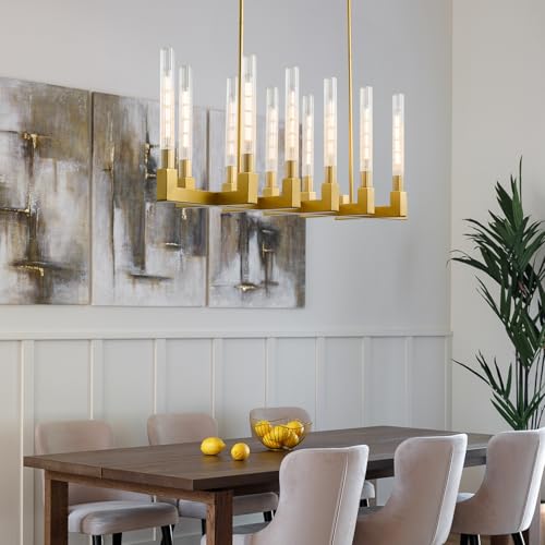 Gold Farmhouse Dining Room Chandelier