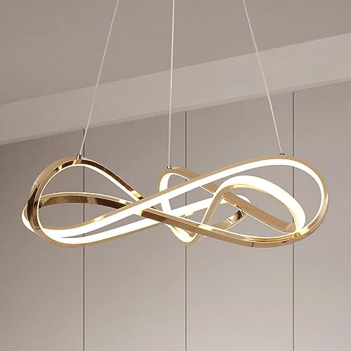 Modern Gold Plated LED Pendant Chandelier Light
