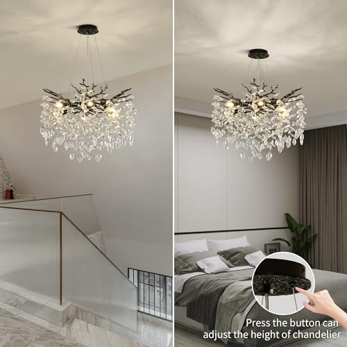 Modern Crystal Tree Branch Chandelier