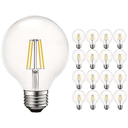 Vintage G25 LED Globe Light Bulbs 60W Equivalent (16 Count)