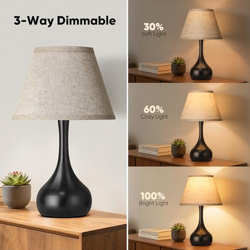 Touch Table Lamp for Bedroom Set of 2 (2 Count)