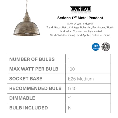 Capital Lighting 330313XN Sedona Handcrafted Sand