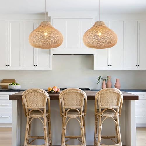 Large Rattan Pendant Light