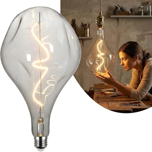 A165 Oversized Vintage LED Irregular Edison Bulb