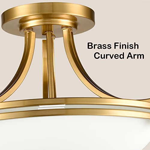 Modern Gold Semi Flush Mount Ceiling Light