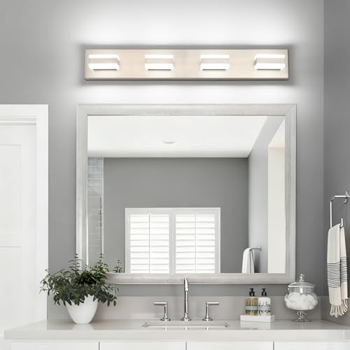 Bathroom Light Fixtures Brushed Nickel Vanity Lights for Bathroom Above Mirror