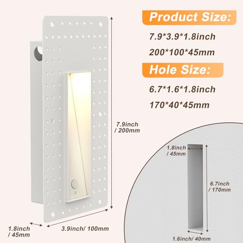 3W 3000K Recessed Motion Sensor Step Light