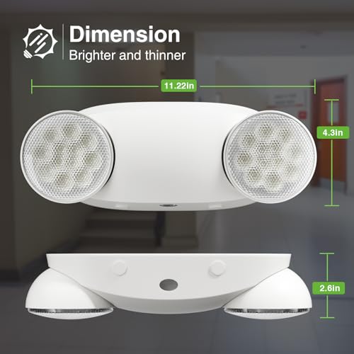 10 Pack Emergency Lights for Business (10 Count)