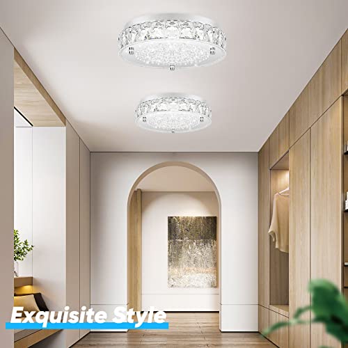 Crystal Chandeliers Flush Mount LED Ceiling Light Fixture