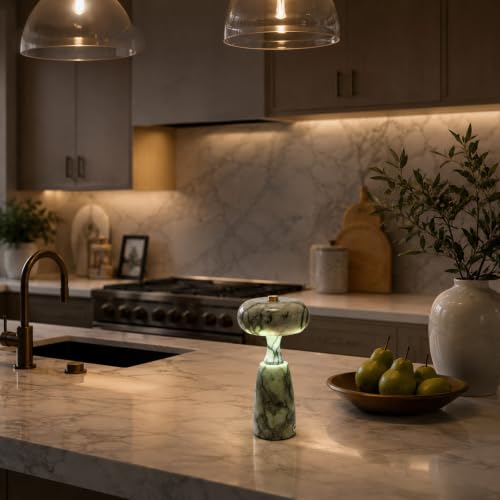 Green Marble Rechargeable Lamp