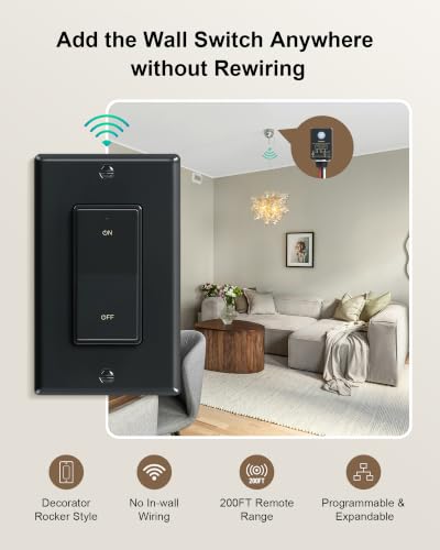 Wireless Light Switch and Receiver Kit