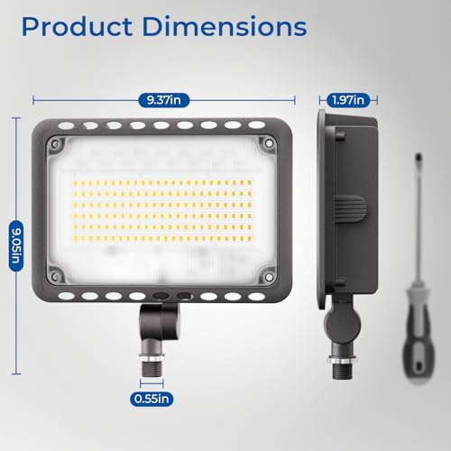 120W 16800LM LED Flood Lights Outdoor (4 Count)