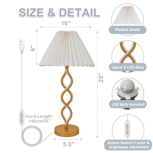 Gold Modern LED Table Lamp (Gold)