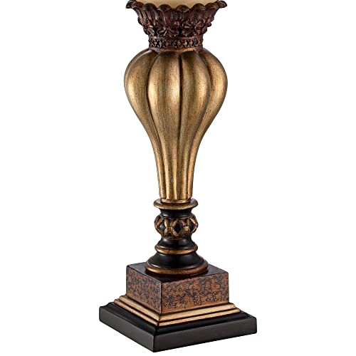 Sattley 23 1 4" High Table Lamps Set of 2 Gold Console Alabaster (2 Count)
