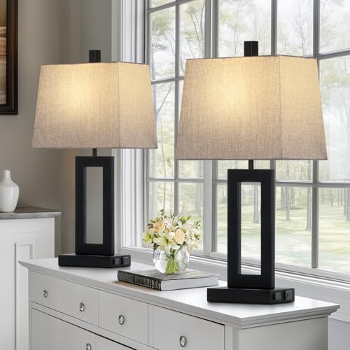 Bedside Table Lamp Set of 2 (2 Count)