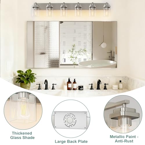 Brushed Nickel Bathroom Light Fixtures