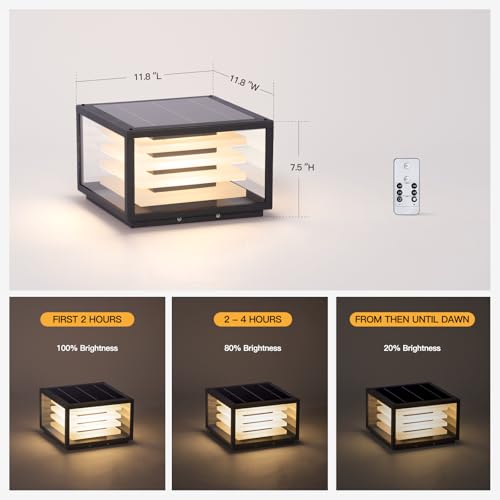 11.8'' Solar Post Lights Outdoor