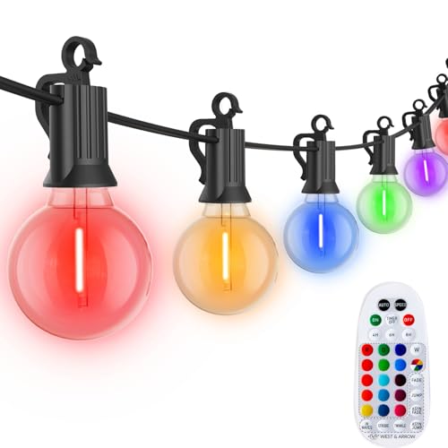 Outdoor String Lights 29 Feet G40 LED Patio Lights (60 Foot)