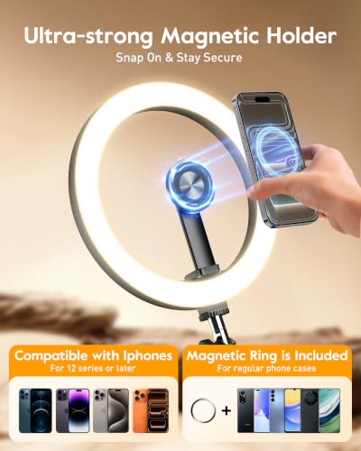 Ring Light with Magnetic Phone Holder