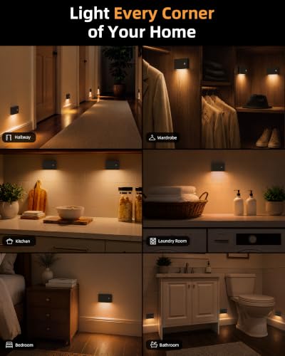 4 Pack Motion Sensor Night Lights Indoor (4 Count)