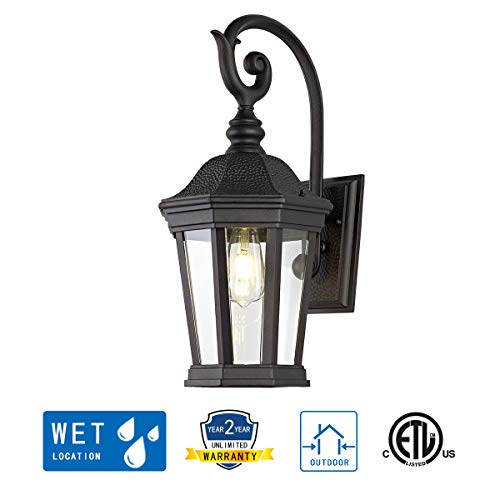 Black Outdoor Wall Lantern